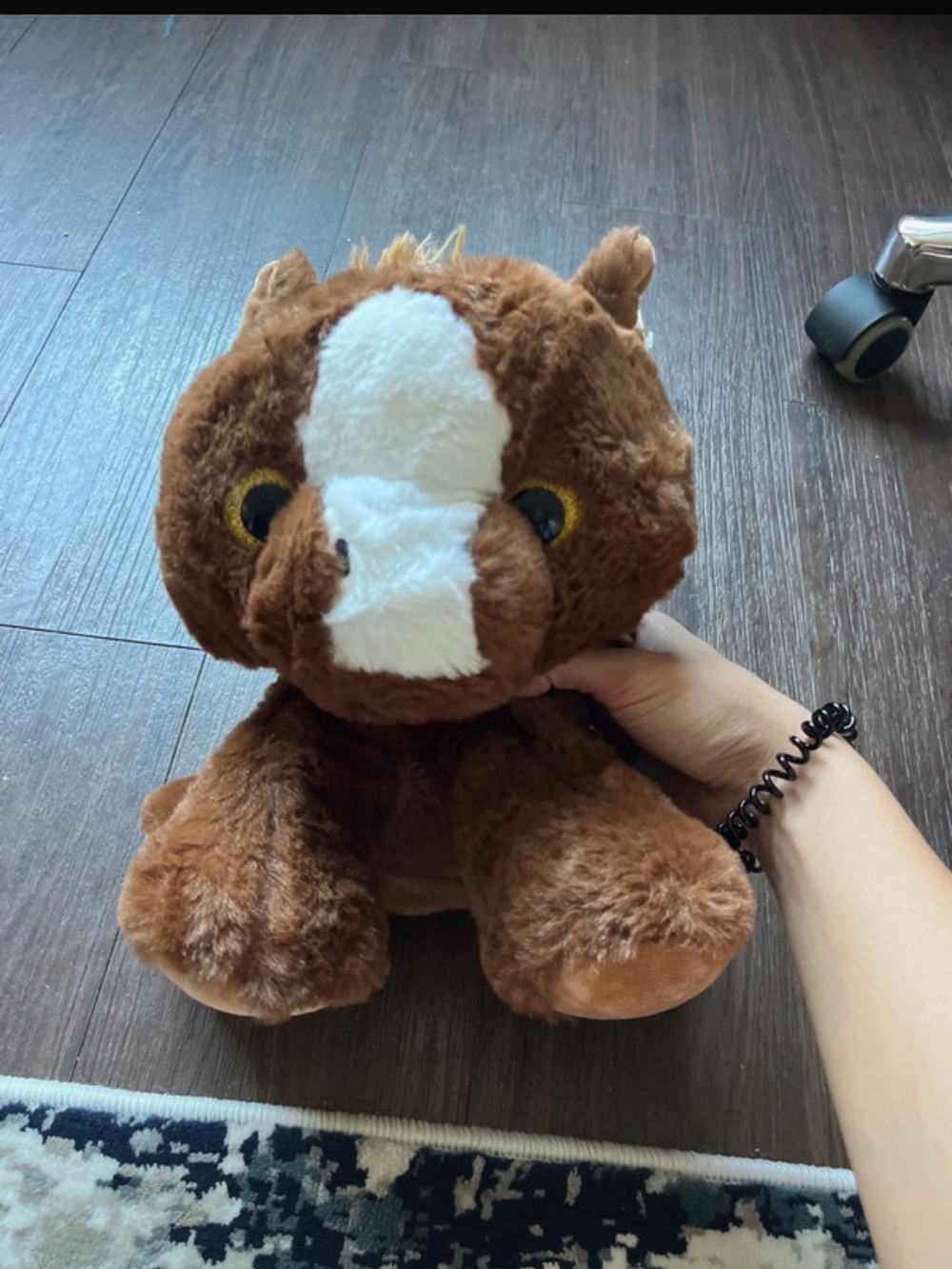Plush Small Pets Brown & White Stuffed Animal for Small Pets